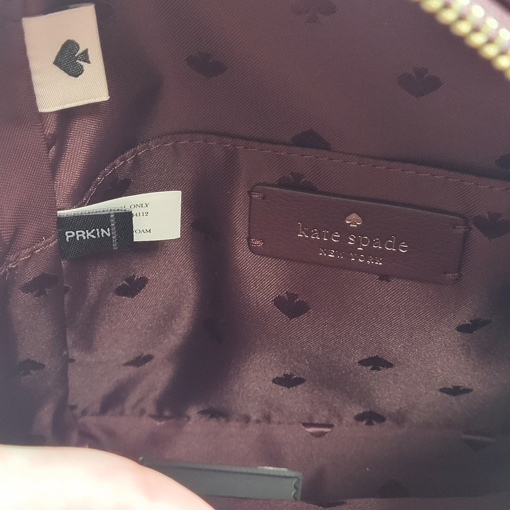 Kate Spade Natalia Mini Convertible Backpack Cherrywood Quilted Leather - Picture 4 of 13